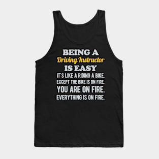 Funny Driving Instructor Tank Top